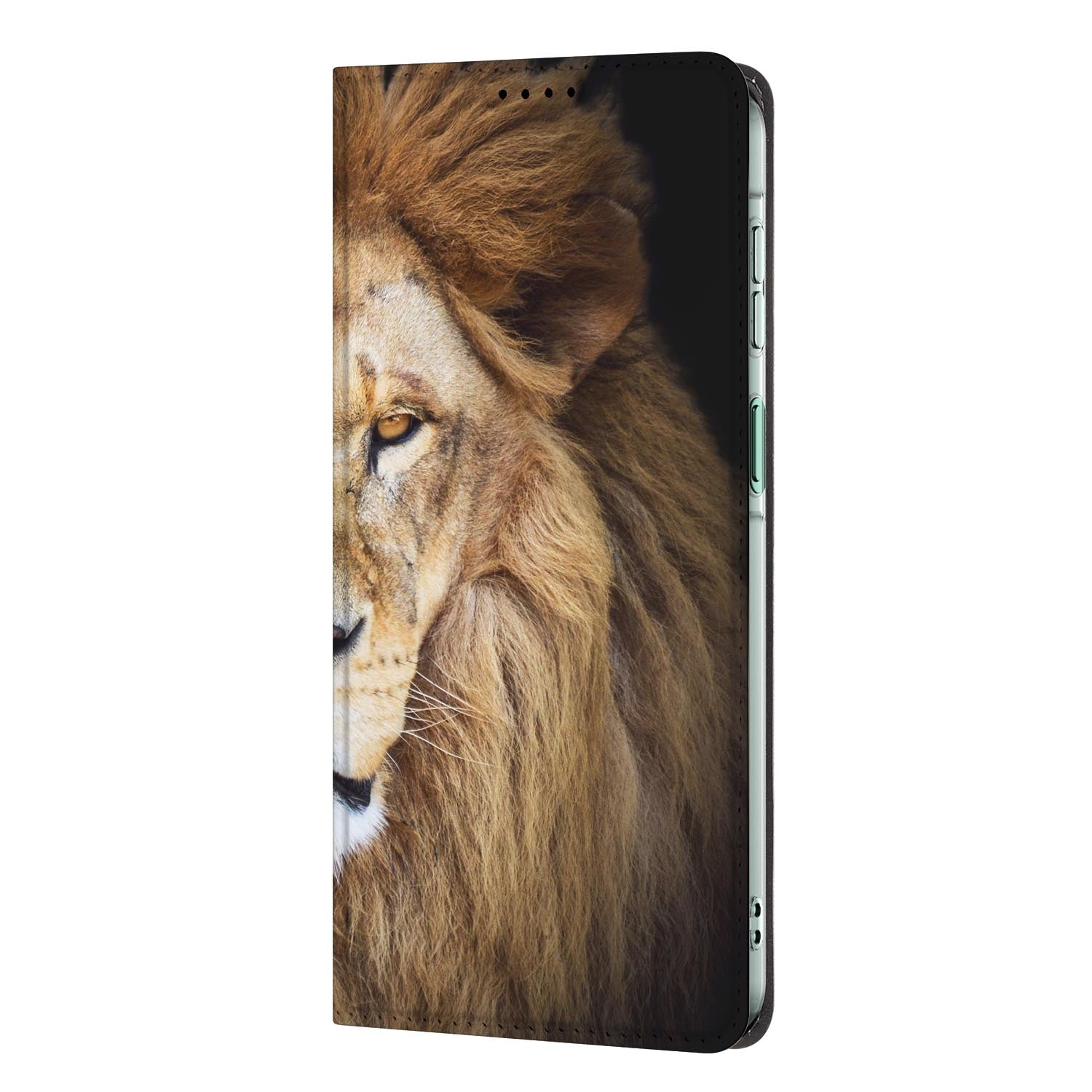 Samsung Galaxy A27 standcase Leeuw met uitklapbare standaard