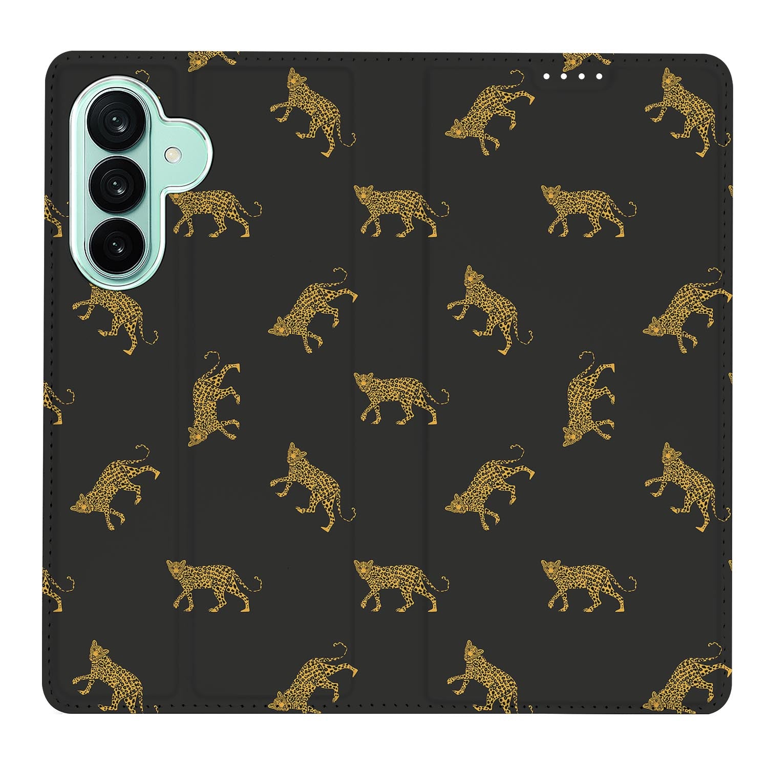 Samsung Galaxy A27 boekhoesje Leopards met pasjesvak