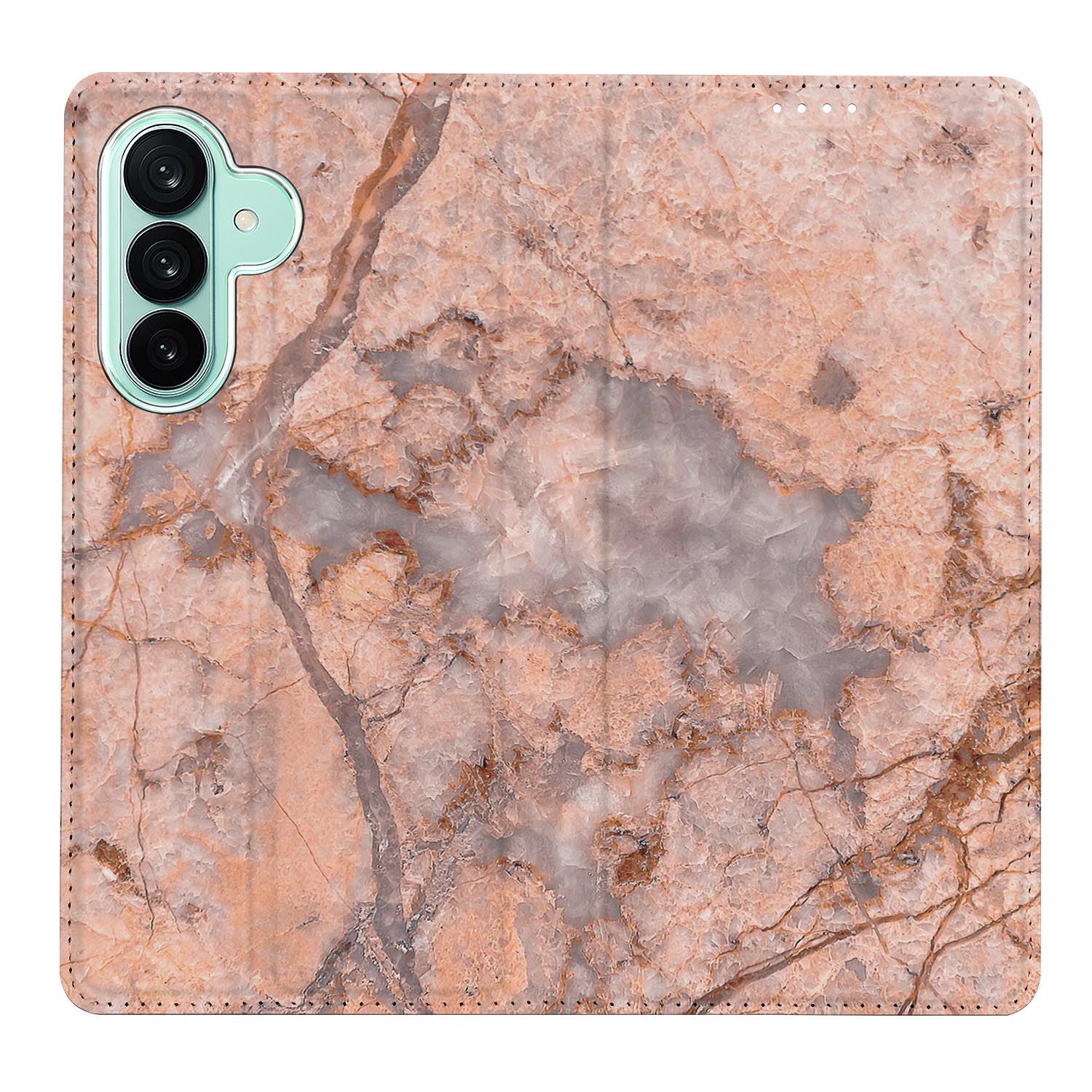Samsung Galaxy A27 boekhoesje Marmer Oranje met pasjesvak