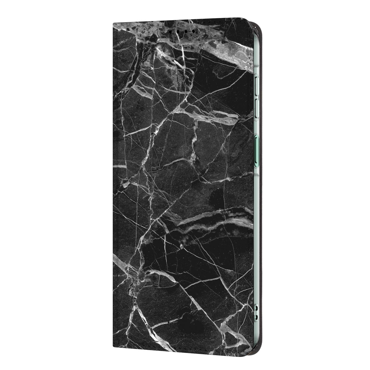 Samsung Galaxy A27 standcase Marmer Zwart met uitklapbare standaard