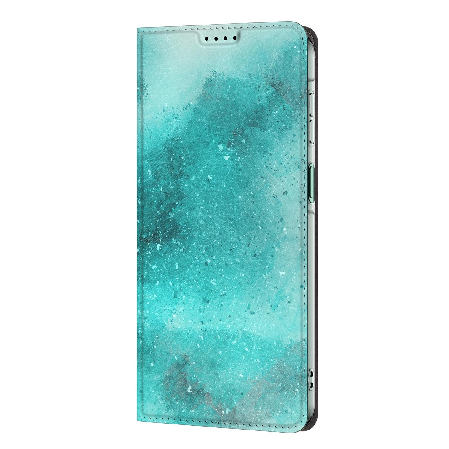 Samsung Galaxy A27 standcase Painting Blue met uitklapbare standaard
