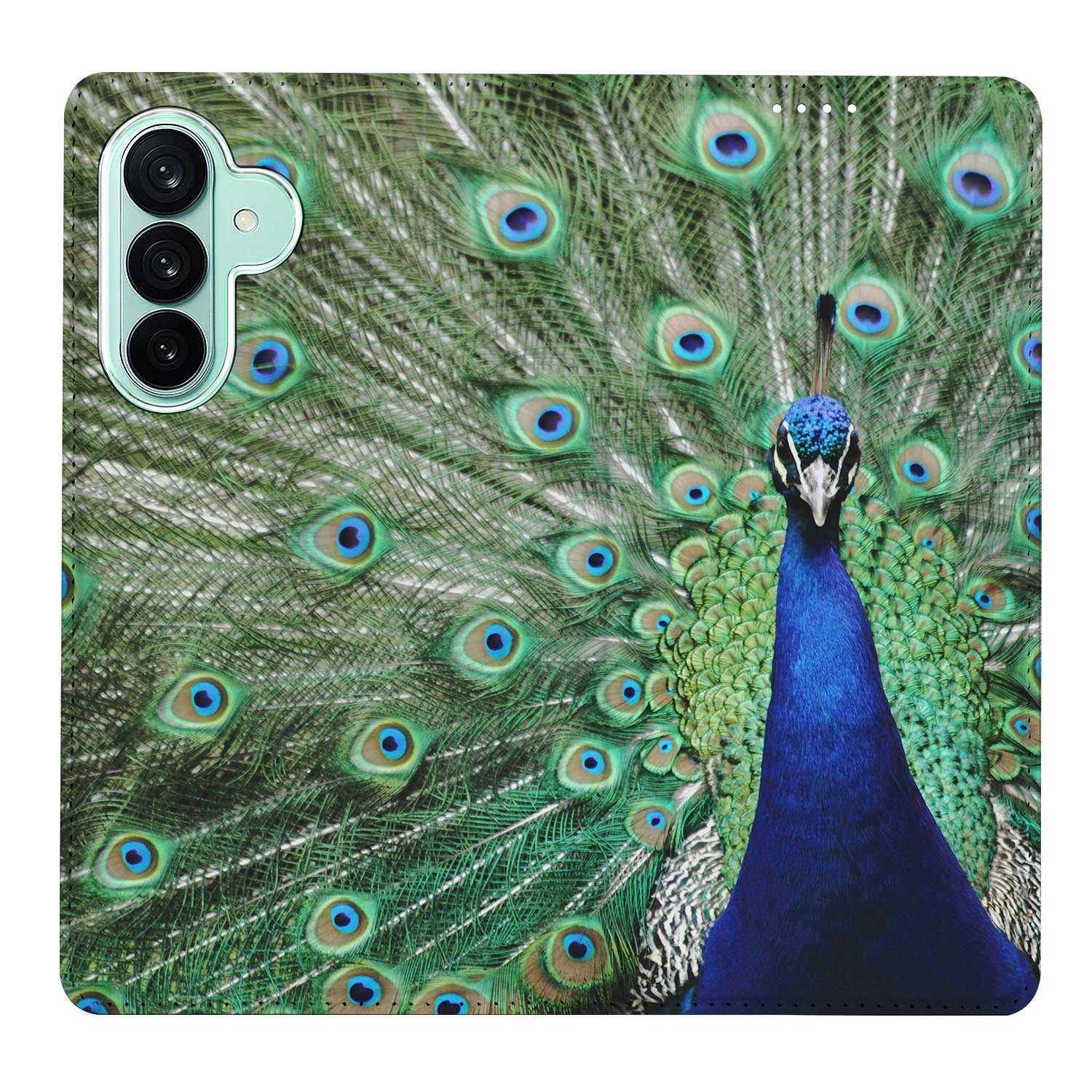 Samsung Galaxy A27 boekhoesje Pauw met pasjesvak