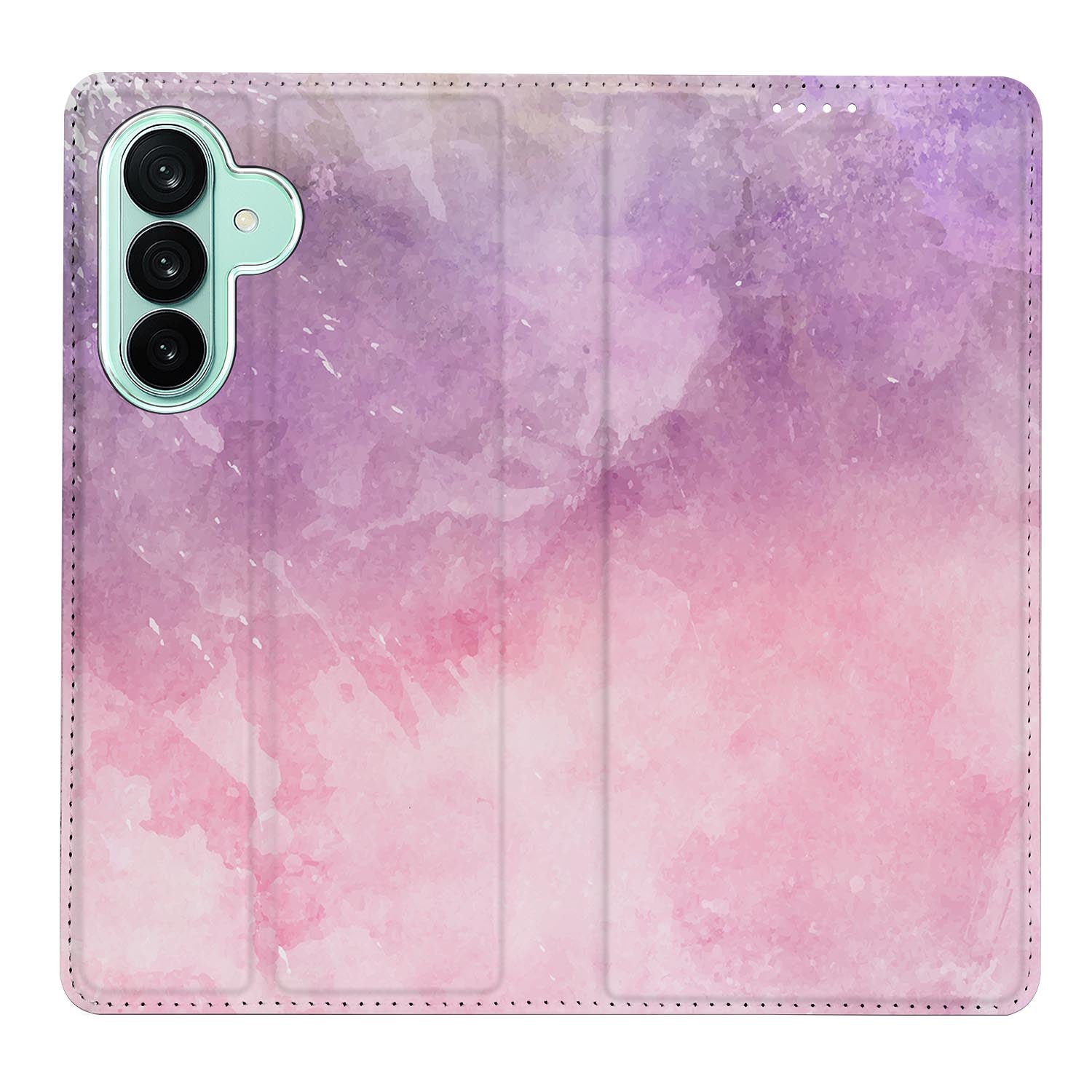 Samsung Galaxy A27 boekhoesje Pink Purple Paint met pasjesvak