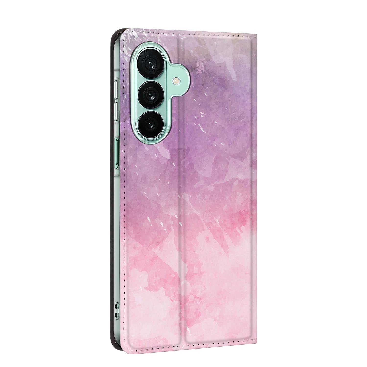 Samsung Galaxy A27 standcase Pink Purple Paint, bescherming voor- en achterkant