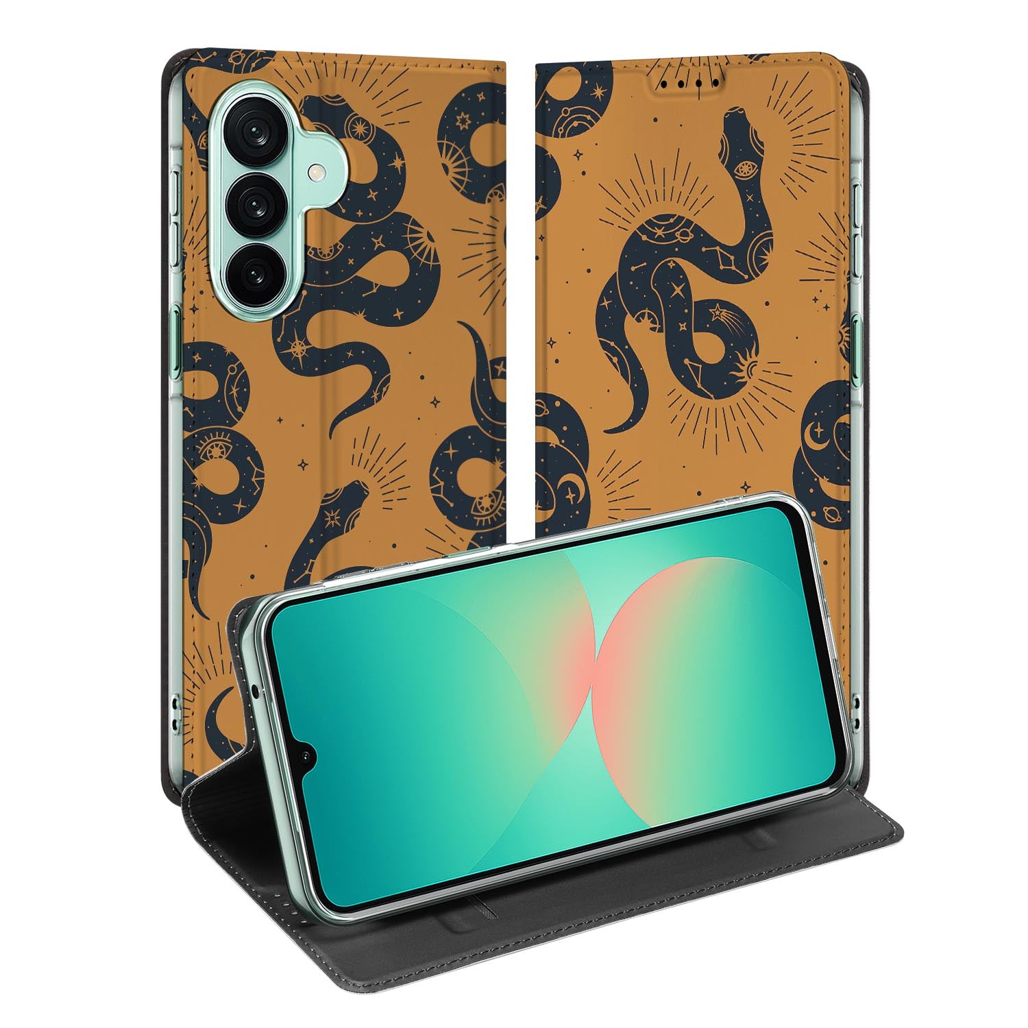 Samsung Galaxy A27 standcase met Snakes-print