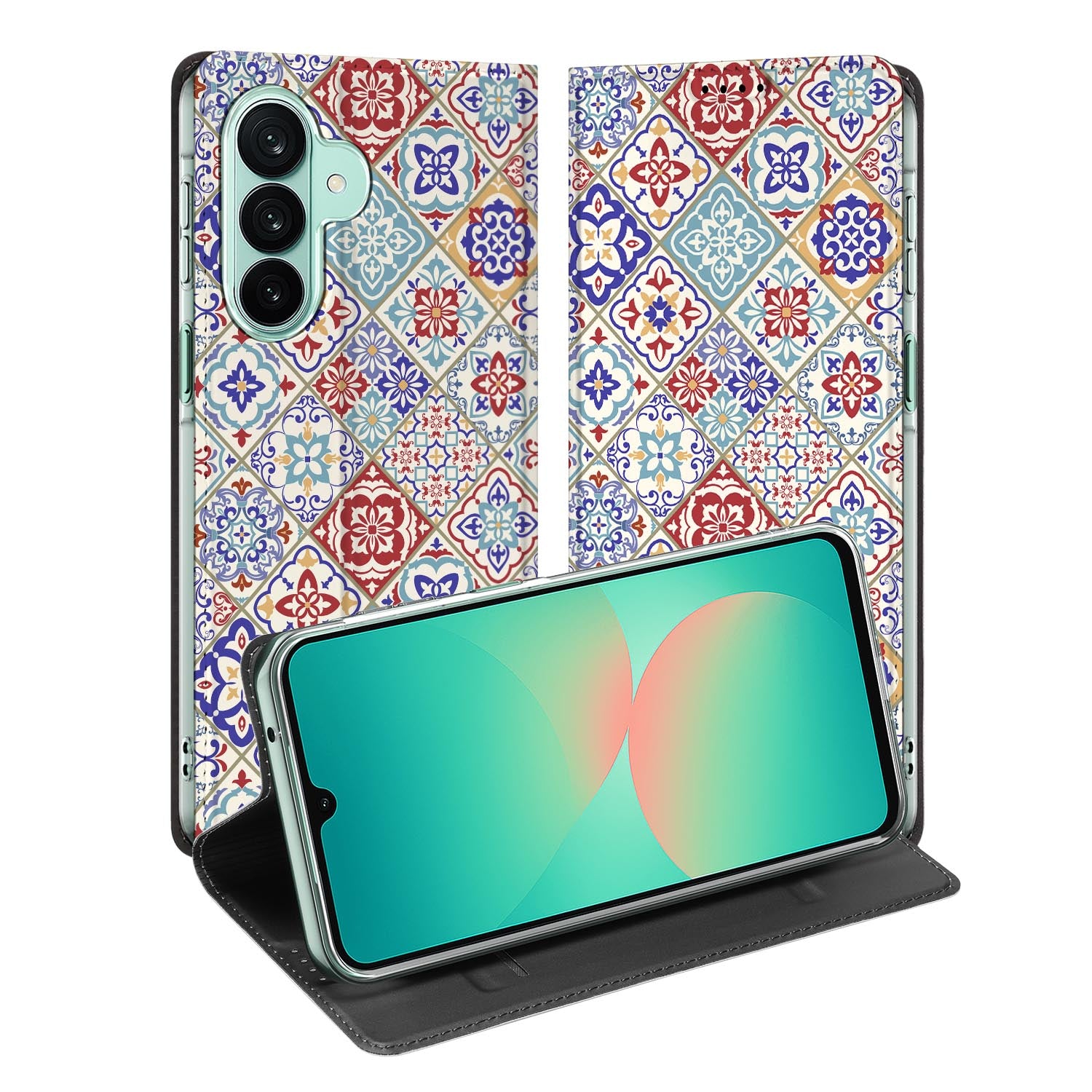 Samsung Galaxy A27 standcase met Tiles Color-print