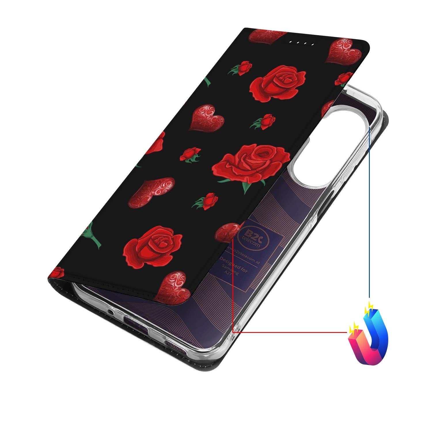 Samsung Galaxy A27 bookcase Valentine met kunstleren klep