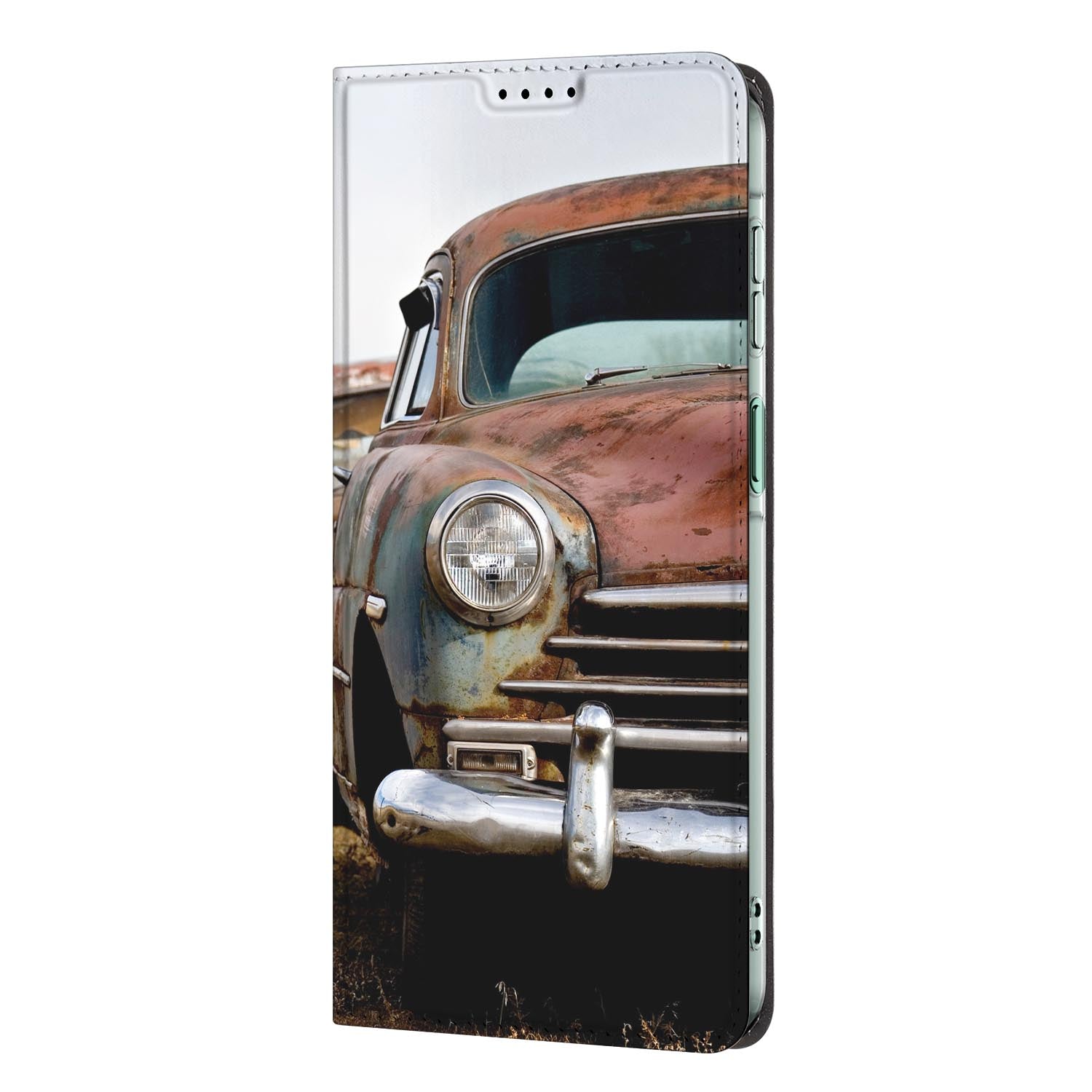 Samsung Galaxy A27 standcase Vintage Auto met uitklapbare standaard