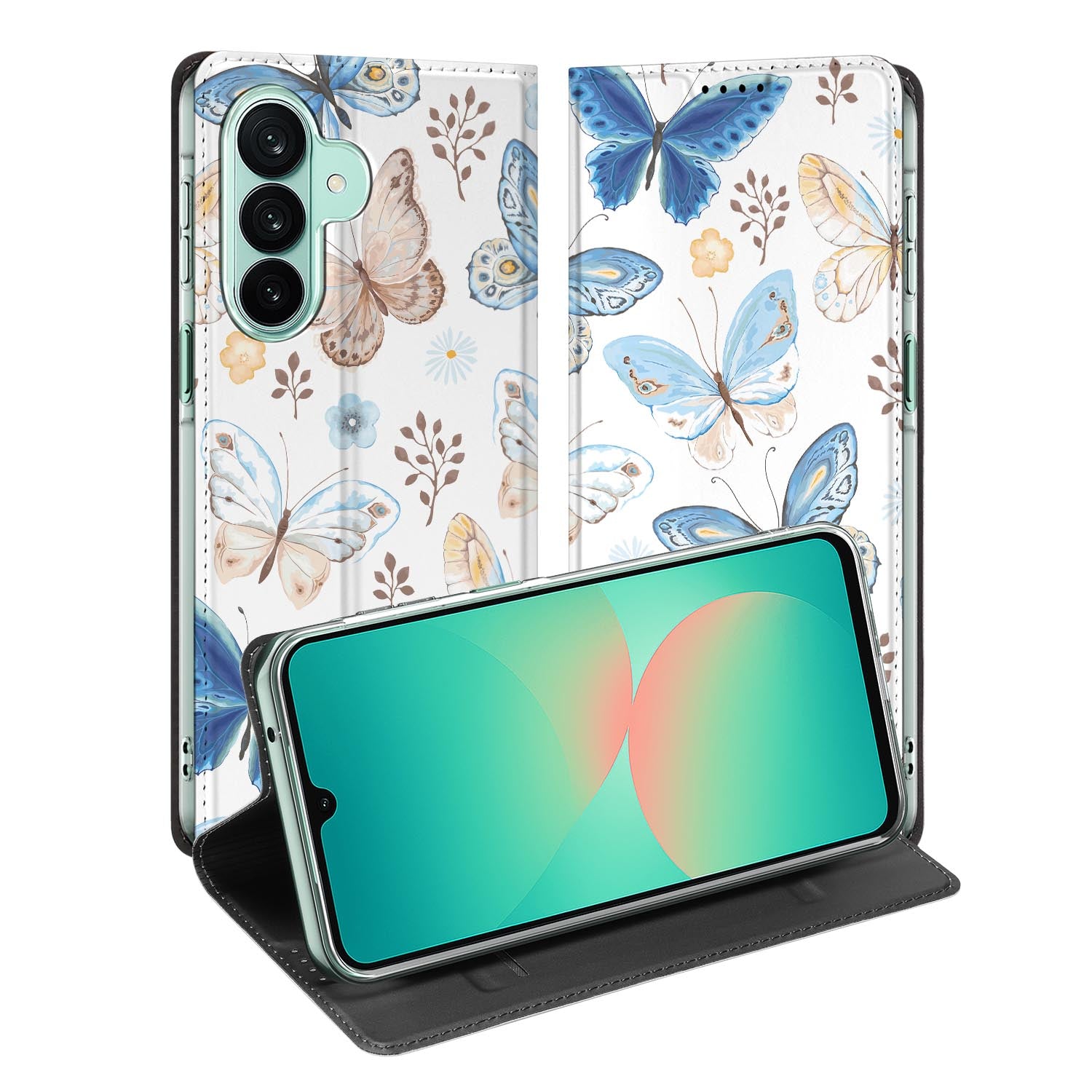 Samsung Galaxy A27 standcase met Vlinder-print