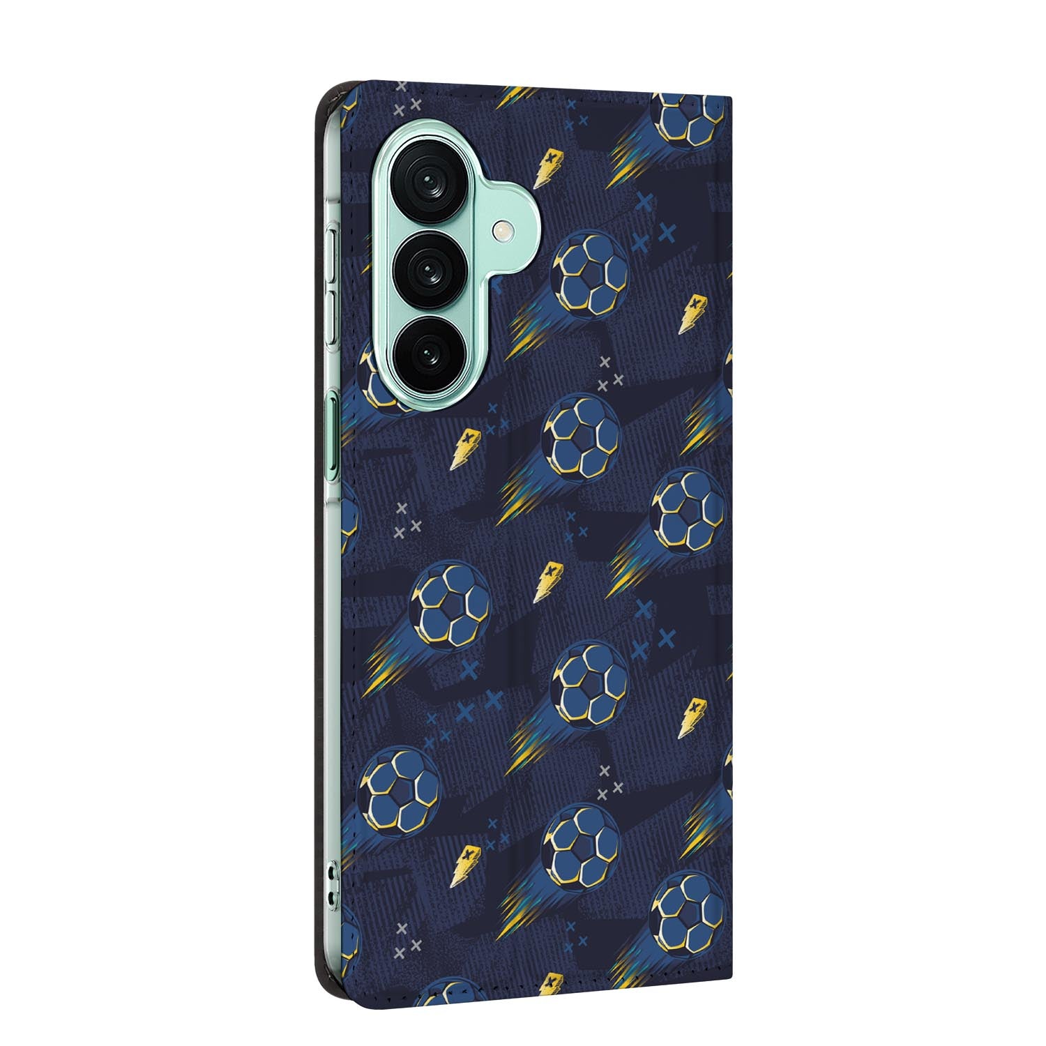 Samsung Galaxy A27 standcase Voetbal, bescherming voor- en achterkant
