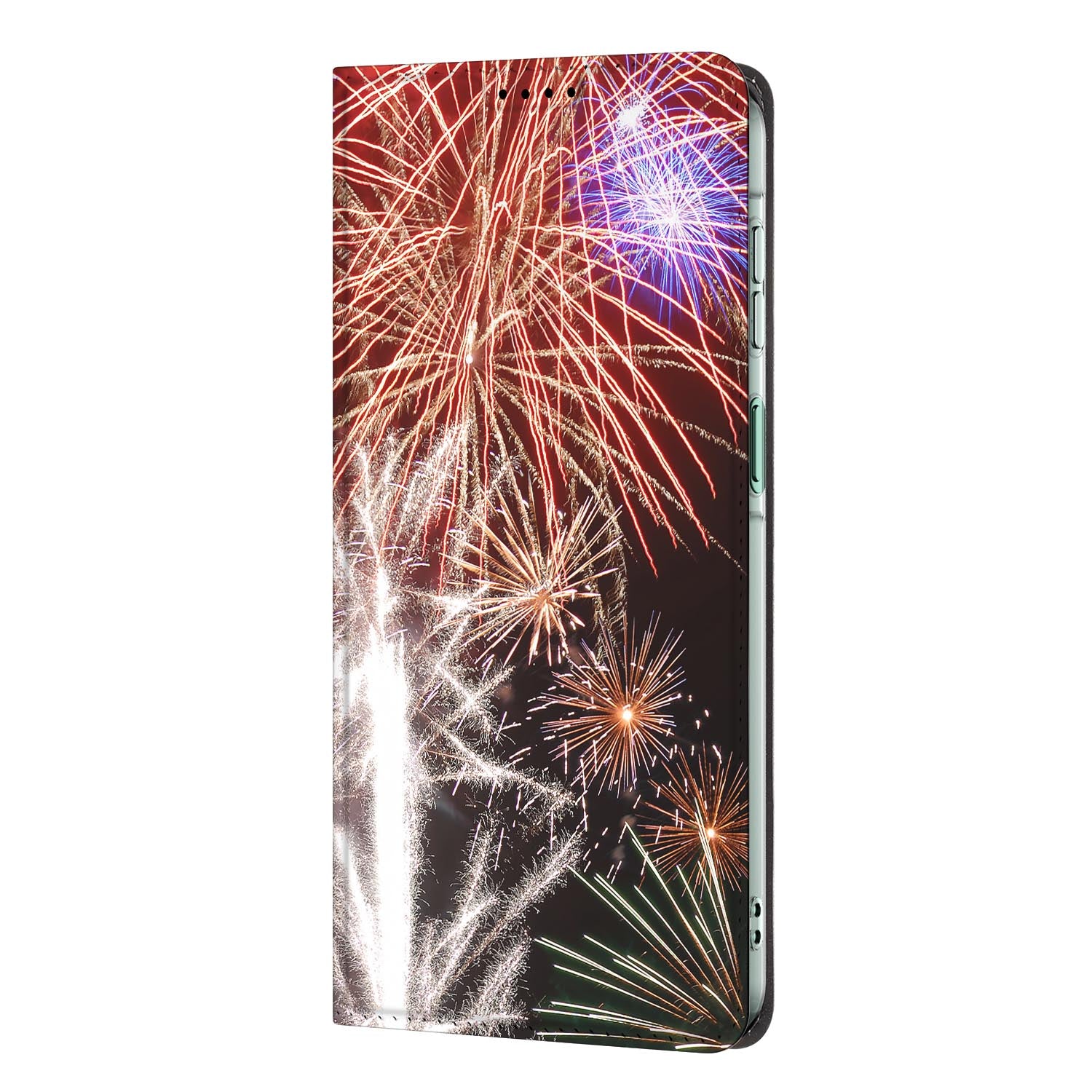 Samsung Galaxy A27 standcase Vuurwerk met uitklapbare standaard
