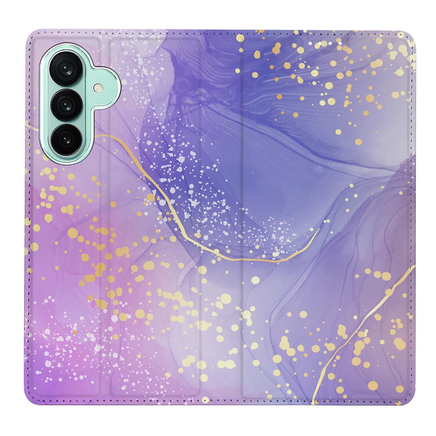 Samsung Galaxy A27 boekhoesje Watercolor Paars met pasjesvak