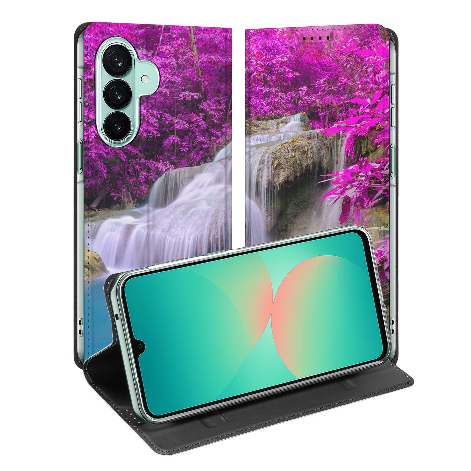 Samsung Galaxy A27 standcase met Waterval-print