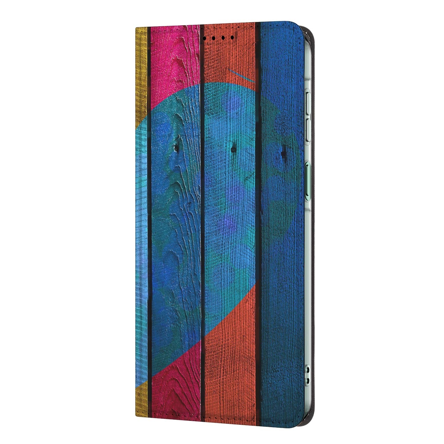 Samsung Galaxy A27 standcase Wood Heart met uitklapbare standaard