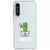 Softcase voor Samsung Galaxy A27 met groene Braktus cactus-illustratie op de achterkant