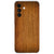 Samsung Galaxy A27 back cover met donkerbruine houtnerfprint