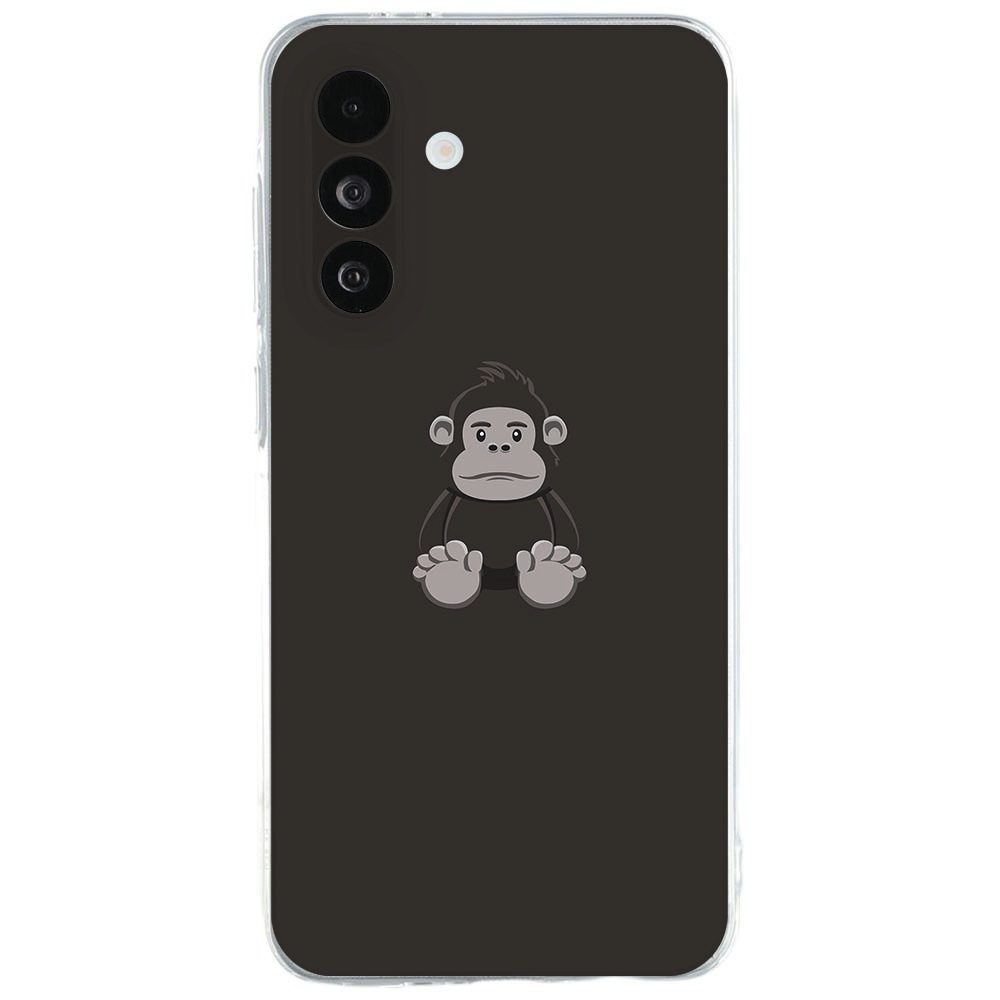 Samsung Galaxy A27 TPU hoesje met bruine gorilla-illustratie op de achterkant