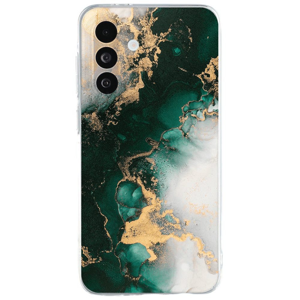 Samsung Galaxy A27 back cover hoesje Marmer Groen met groen-wit marmerpatroon