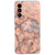 Samsung Galaxy A27 TPU hoesje met oranje marmerprint over de hele achterzijde