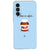 Samsung Galaxy A27 siliconen hoesje Nut Home met blauw notendesign op de achterkant