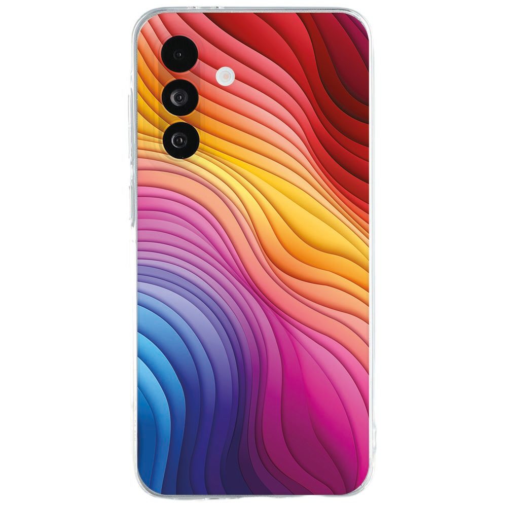Samsung Galaxy A27 softcase hoesje Regenboog met vloeiend kleurverloop op de achterkant