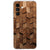 Samsung Galaxy A27 bedrukt hoesje Wooden Cubes met bruin houten blokjespatroon