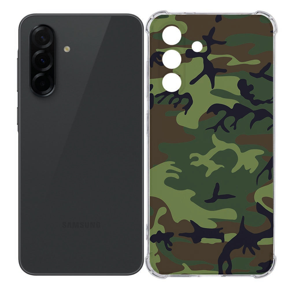 Softcase Samsung Galaxy A36 Back Cover - Army Dark TPU Antishock