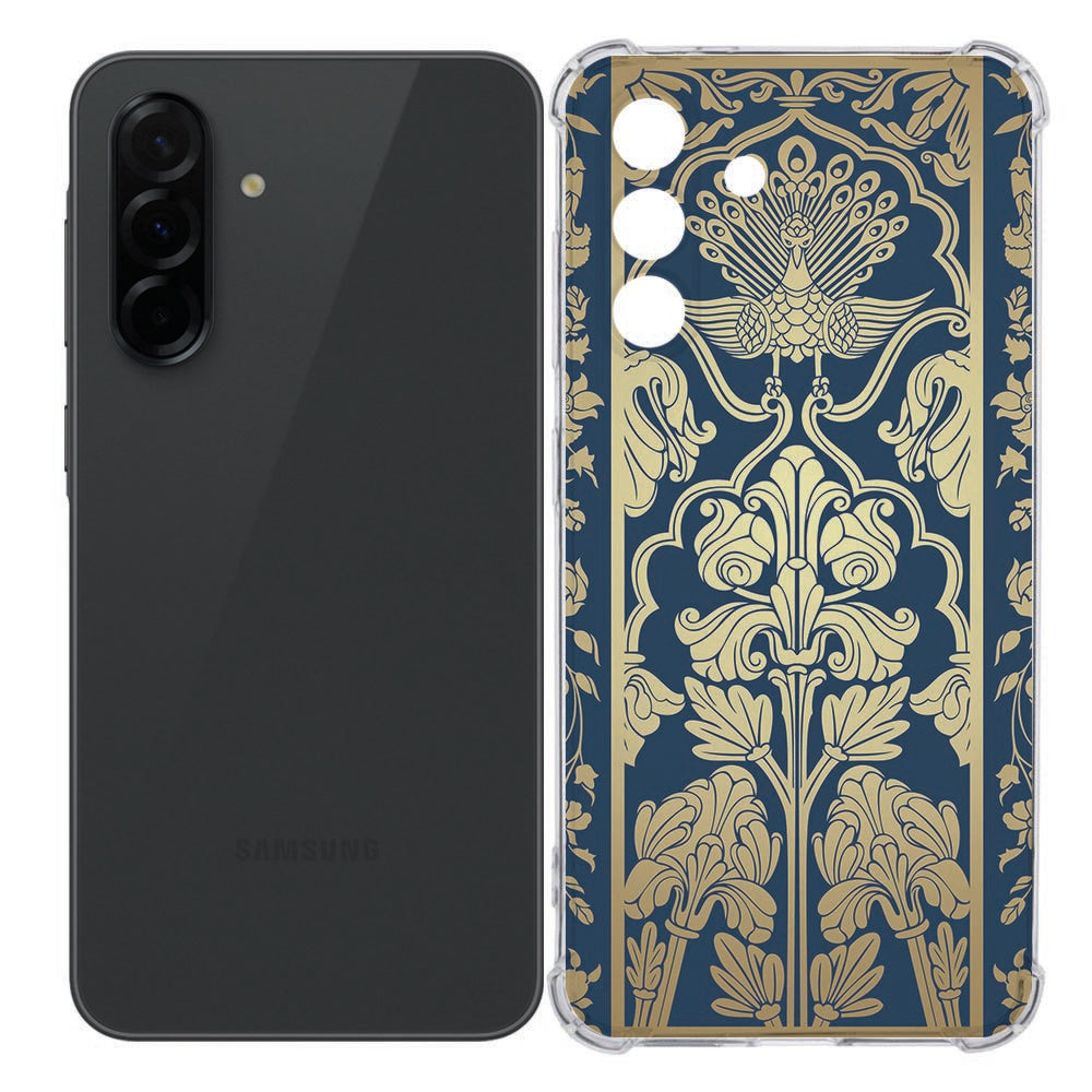 Samsung Galaxy A36 Back Cover - Beige Flowers TPU Valbestendig