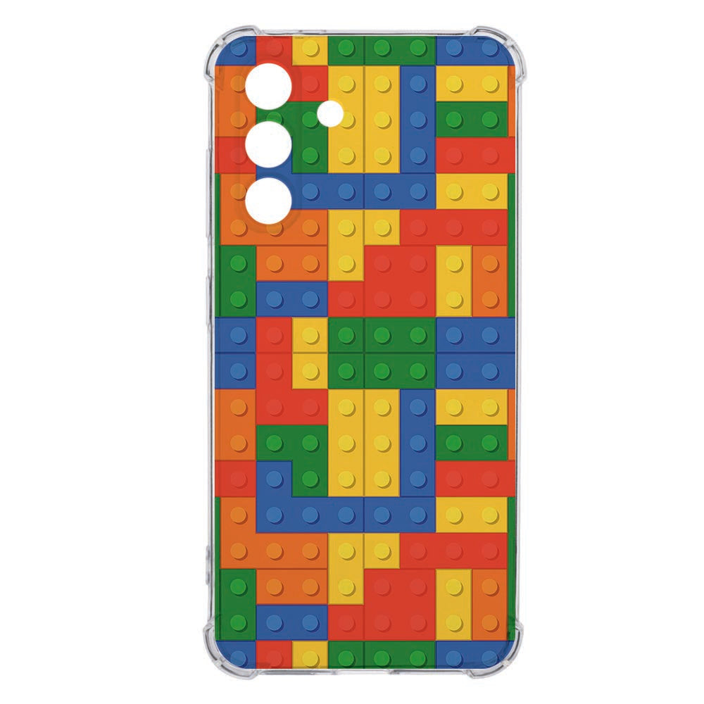 Flexibele back cover Samsung Galaxy A36 Blokken TPU Shockproof