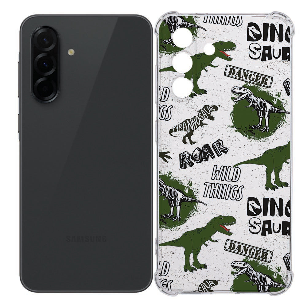 Samsung Galaxy A36 Flexibele Back Cover - Dinosaurus TPU Schokbestendig