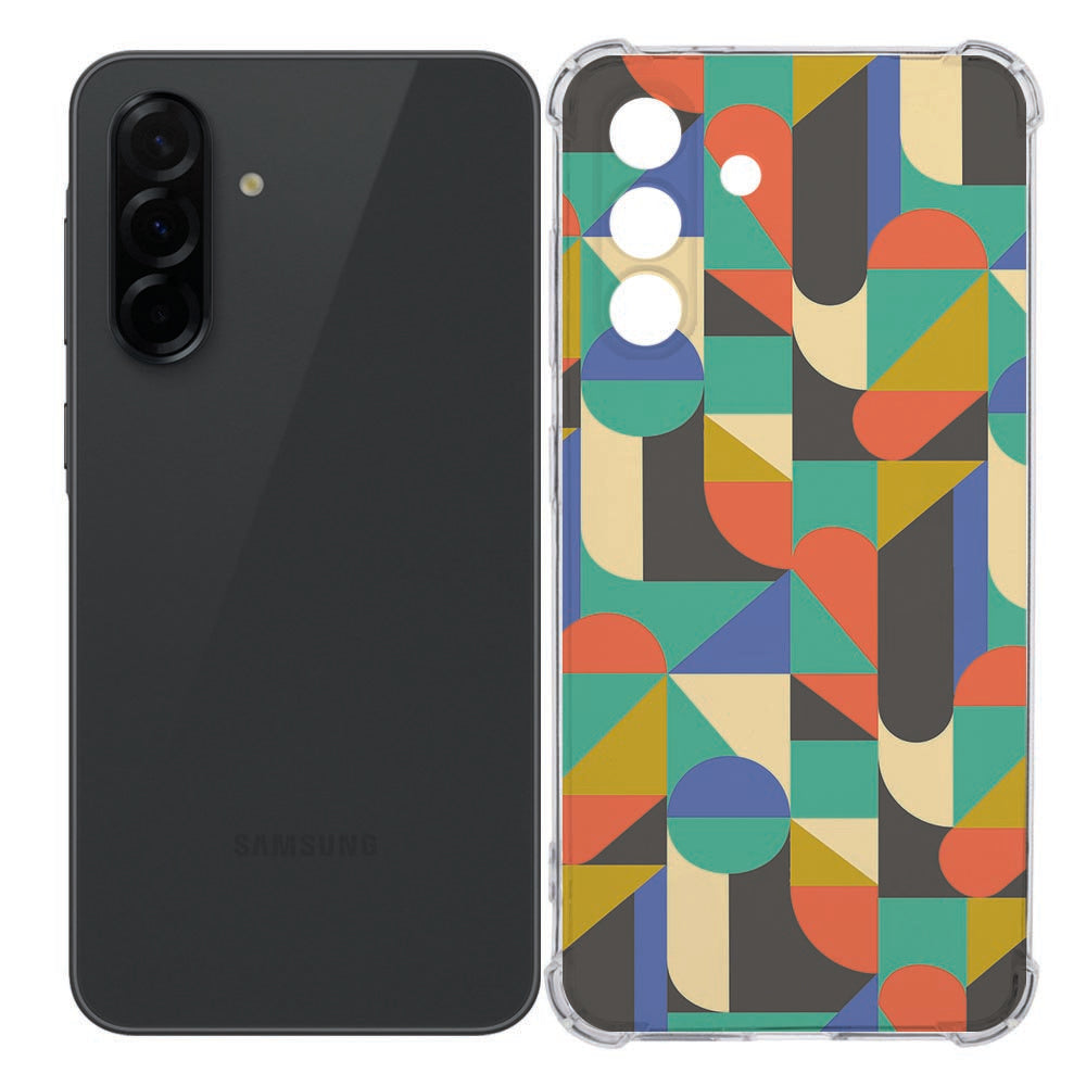 Samsung Galaxy A36 Flexibele Back Cover - Funky Retro TPU Antishock