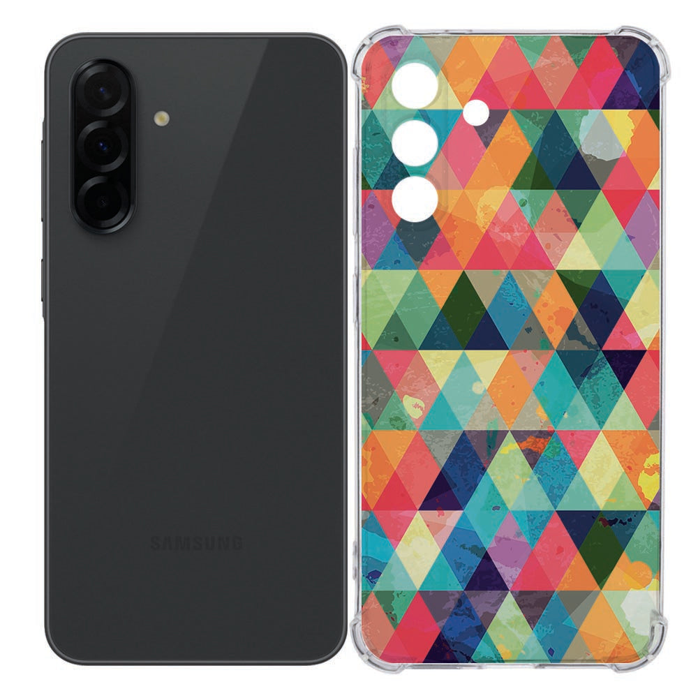 Samsung Galaxy A36 Back Cover - Geruit TPU Schokabsorberend