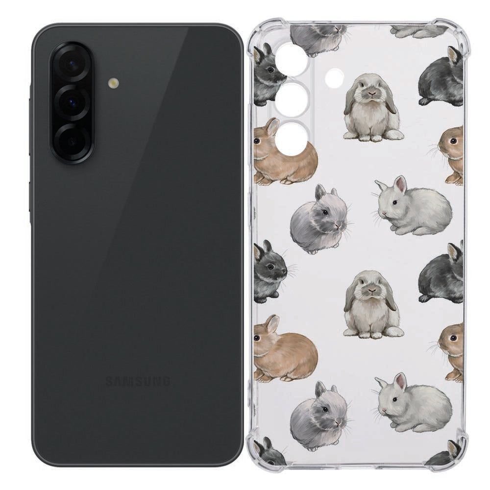 Samsung Galaxy A36 Back Cover - Konijntjes TPU Antishock