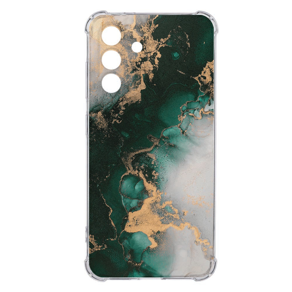 Samsung Galaxy A36 Back Cover - Marmer Groen TPU Antishock