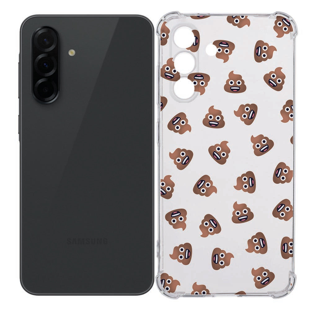 Samsung Galaxy A36 Back Cover - Poep Emojis TPU Antishock