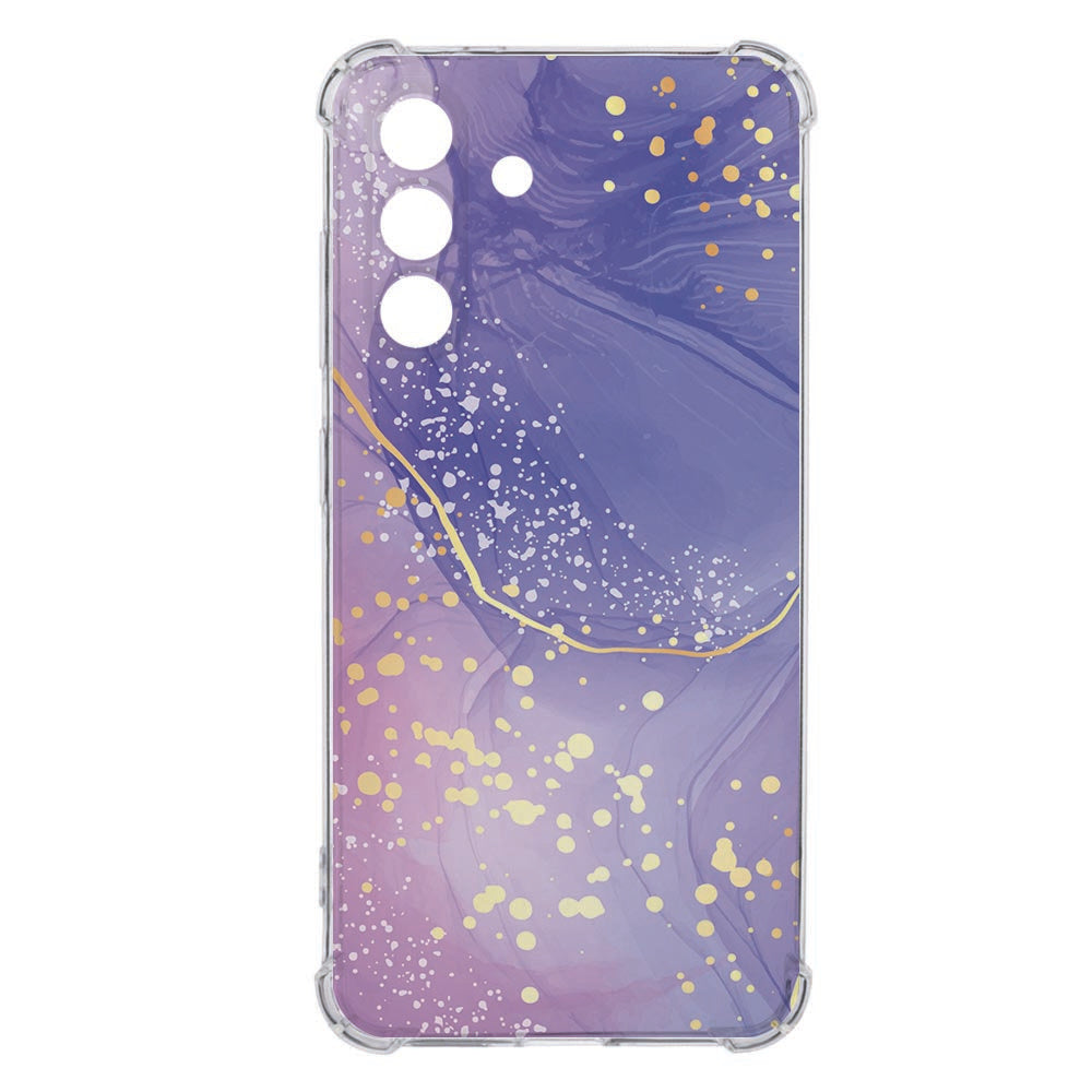 Samsung Galaxy A36 Back Cover - Watercolor Paars TPU Antishock