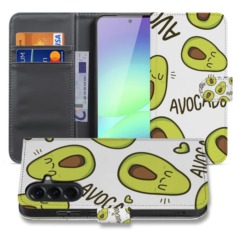 Samsung Galaxy A37 Book Case Avocado Singing Groen