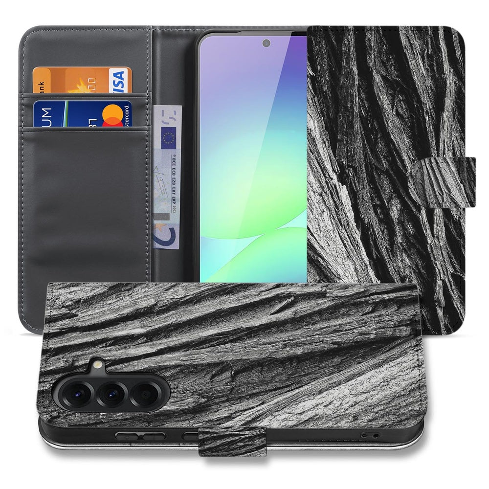 Telefoonhoesje Samsung Galaxy A37 Boomschors Grijs Rustiek