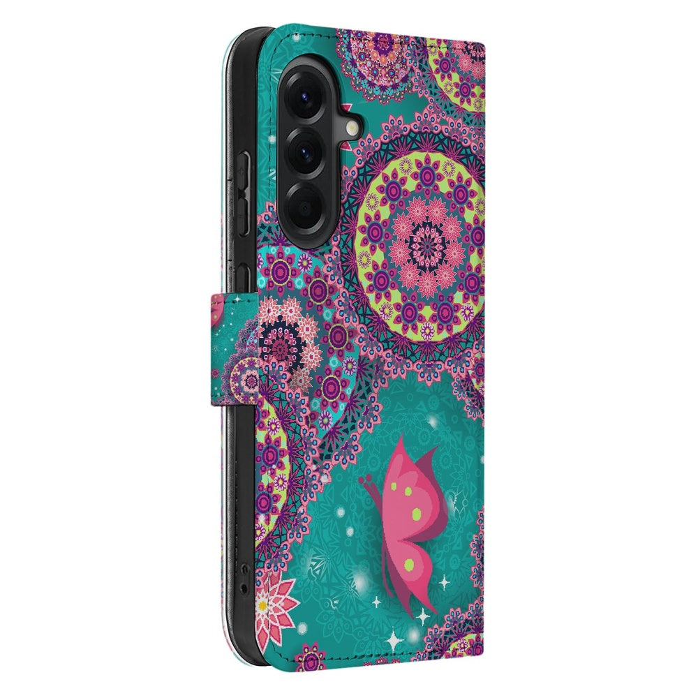 Samsung Galaxy A37 Book Case Hoesje Cirkels en Vlinders