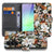 Samsung Galaxy A37 Portemonnee Hoesje Dark Flowers