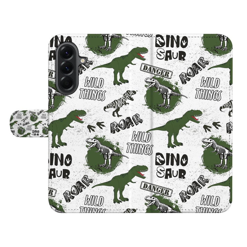 Samsung Galaxy A37 Book Case Dino Print