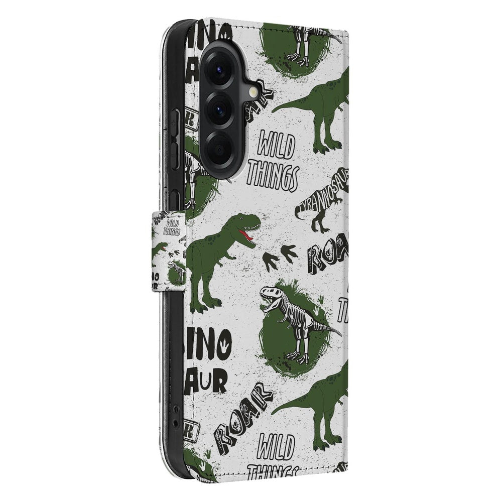 Samsung Galaxy A37 Book Case Dino Print