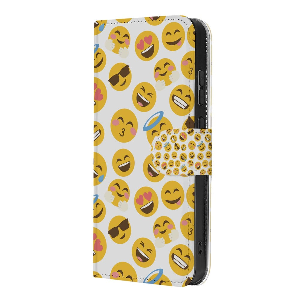 Book Case Hoesje Samsung Galaxy A37 Meerkleurig Emoji