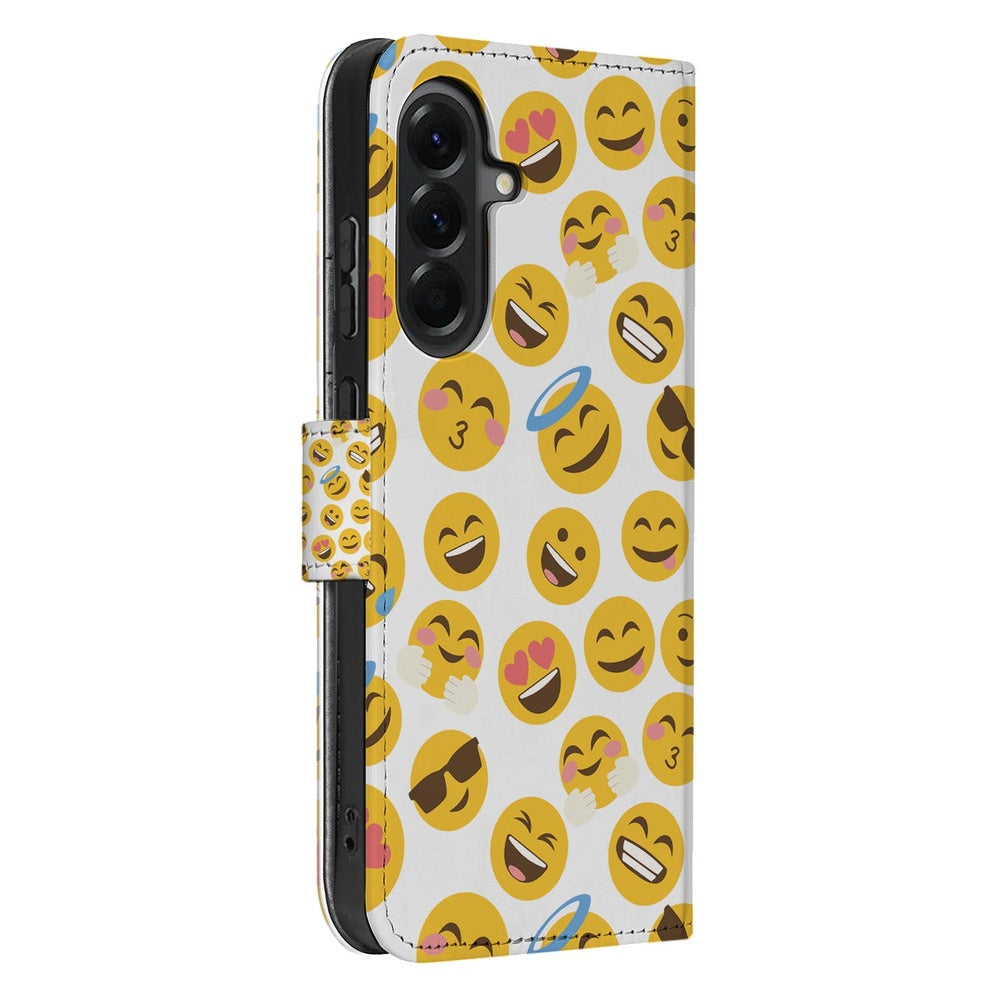 Book Case Hoesje Samsung Galaxy A37 Meerkleurig Emoji