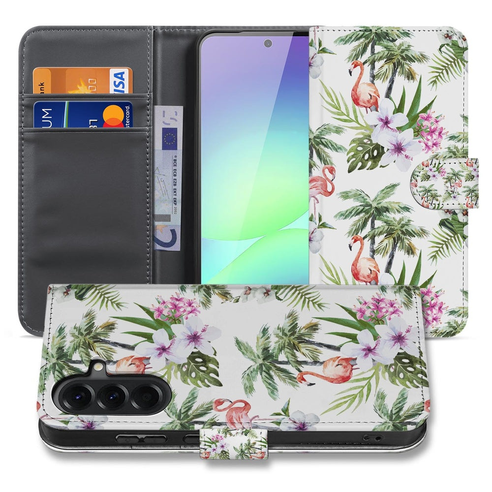 Samsung Galaxy A37 Telefoonhoesje Flamingo Palms