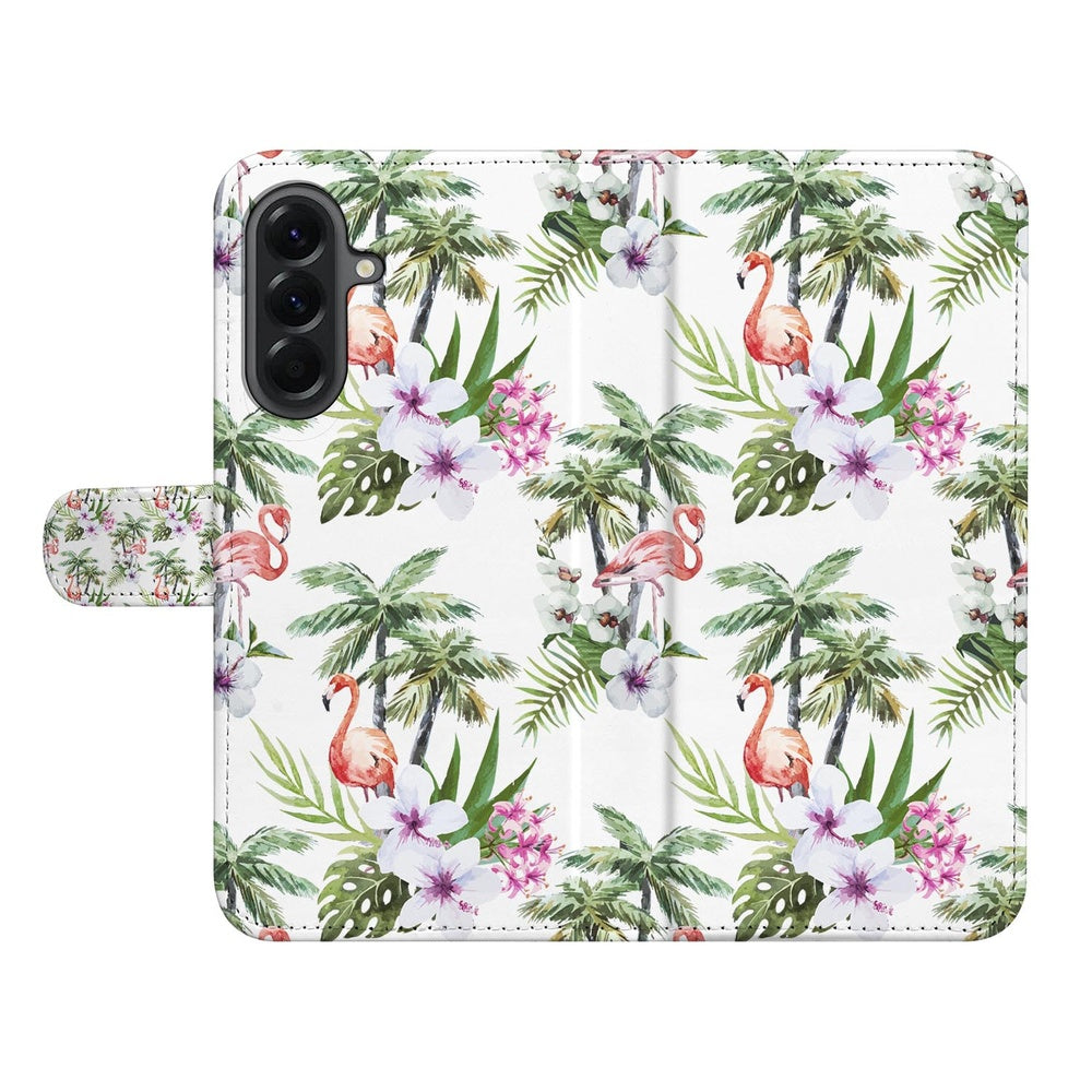 Samsung Galaxy A37 Telefoonhoesje Flamingo Palms