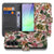 Book Case Samsung Galaxy A37 Paars Wit Bloemen