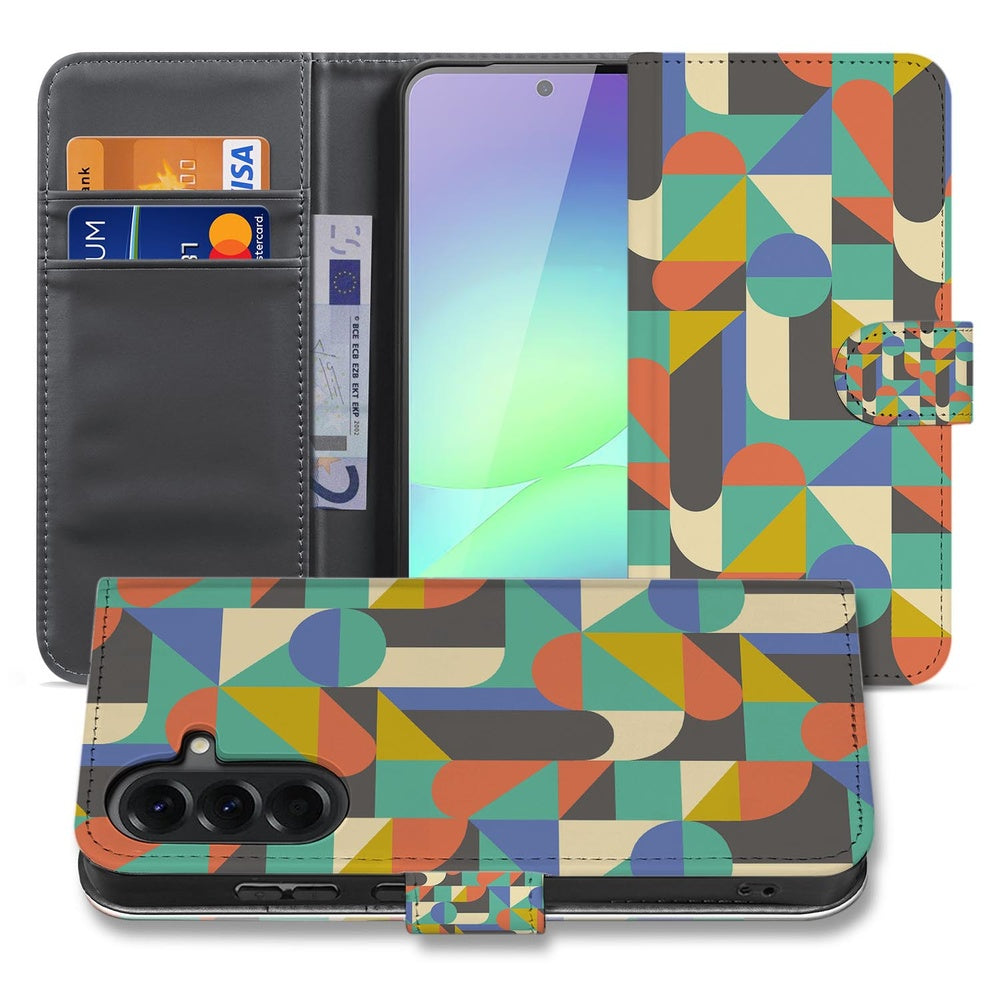 Samsung Galaxy A37 Book Case Hoesje Funky Retro