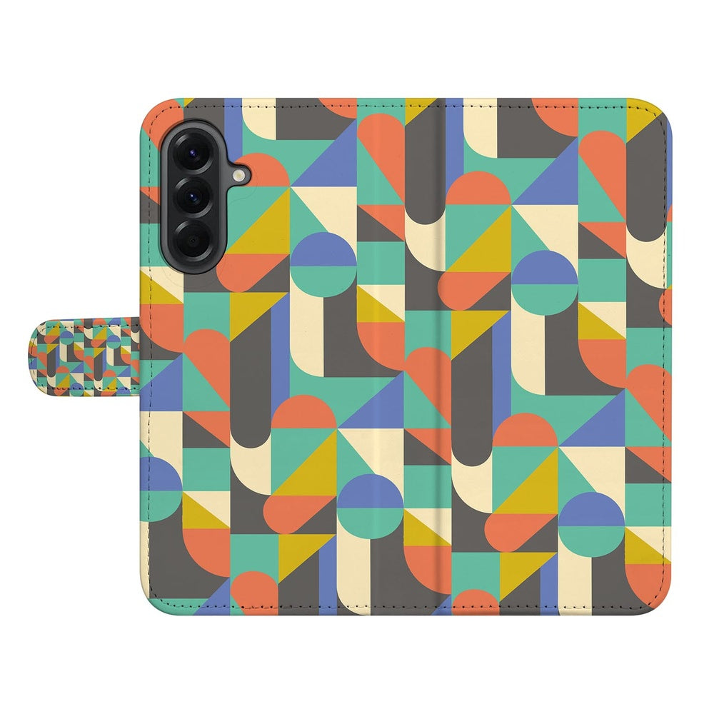 Samsung Galaxy A37 Book Case Hoesje Funky Retro