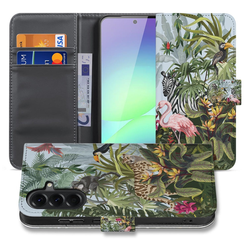 Samsung Galaxy A37 Book Case Hoesje Jungle Design